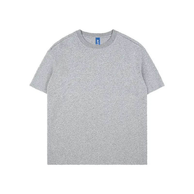 Men Grey Combed Cotton T-Shirt 230g - Image 3