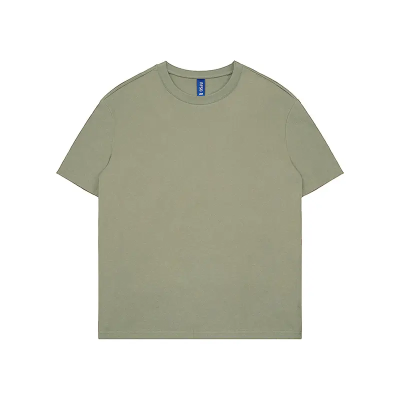 Men Grey Combed Cotton T-Shirt 230g - Image 8