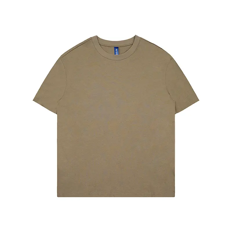 Men Grey Combed Cotton T-Shirt 230g - Image 9