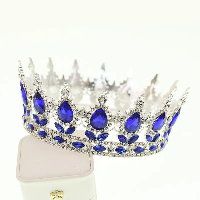 Gold Crown Bridal Tiara for Weddings & Decorations - Image 8