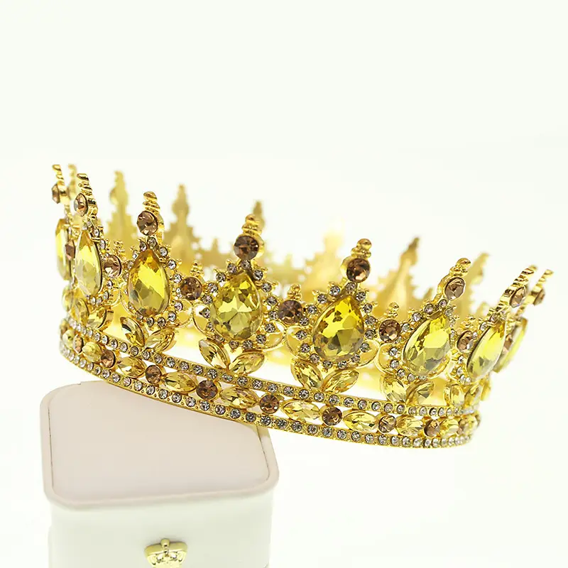 Gold Crown Bridal Tiara for Weddings & Decorations — feature 7