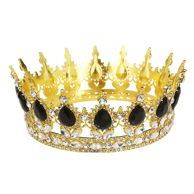 Gold Crown Bridal Tiara for Weddings & Decorations - Image 12