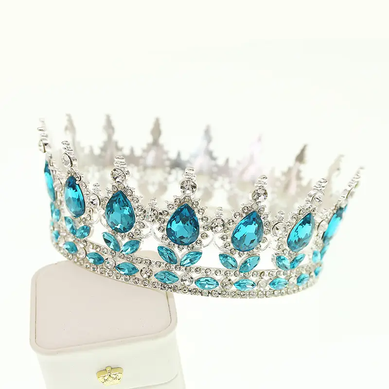 Gold Crown Bridal Tiara for Weddings & Decorations - Image 9