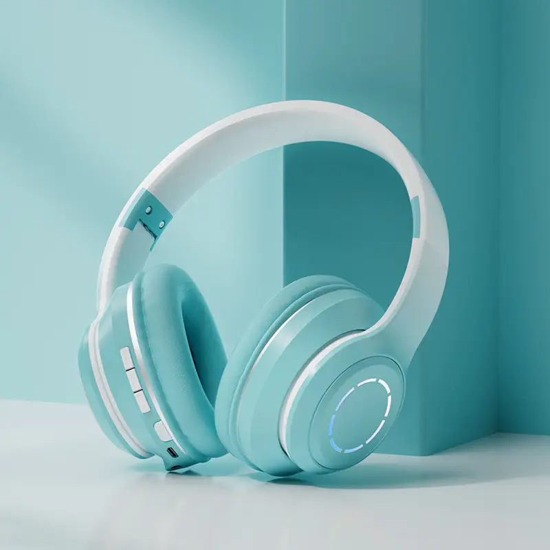 Wireless Bluetooth Headset Pink Gradient Luminous - Image 4