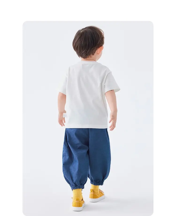 Kids Bus T-Shirt Blue Cotton 2025 Summer — feature 18