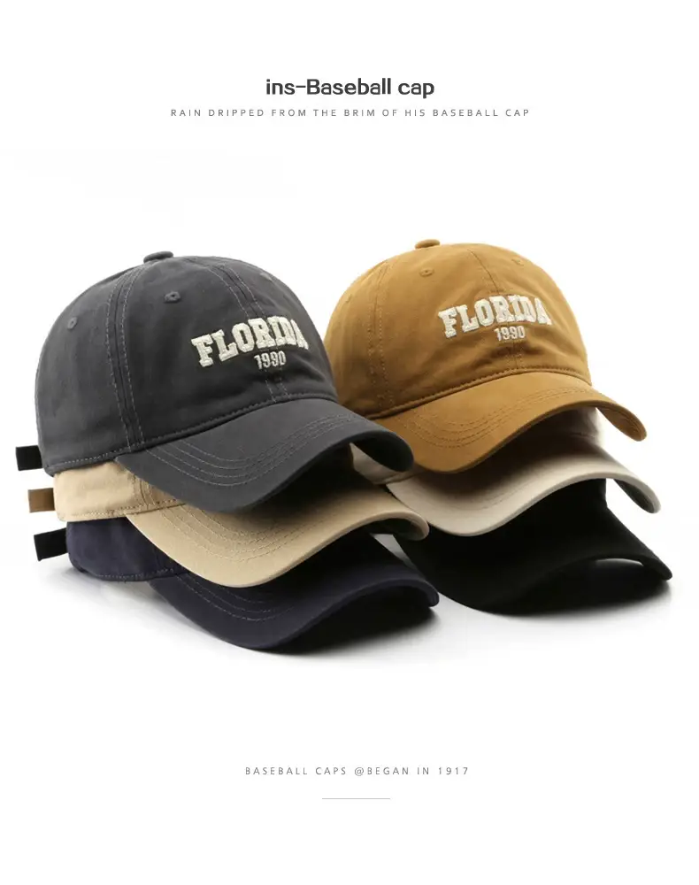 Florida Embroidered Cap for Men Women Summer Wear — feature 1
