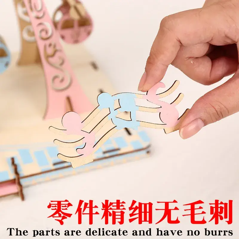 3D Wooden Ferris Wheel for Girls Educational Toy - Image 27