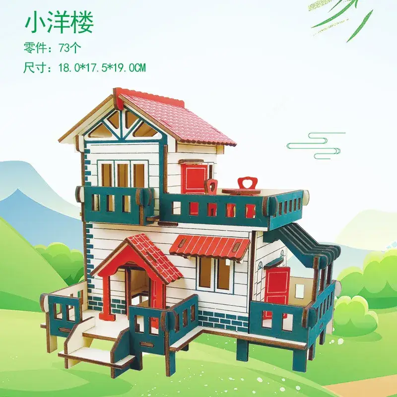 3D Wooden Ferris Wheel for Girls Educational Toy - Image 10
