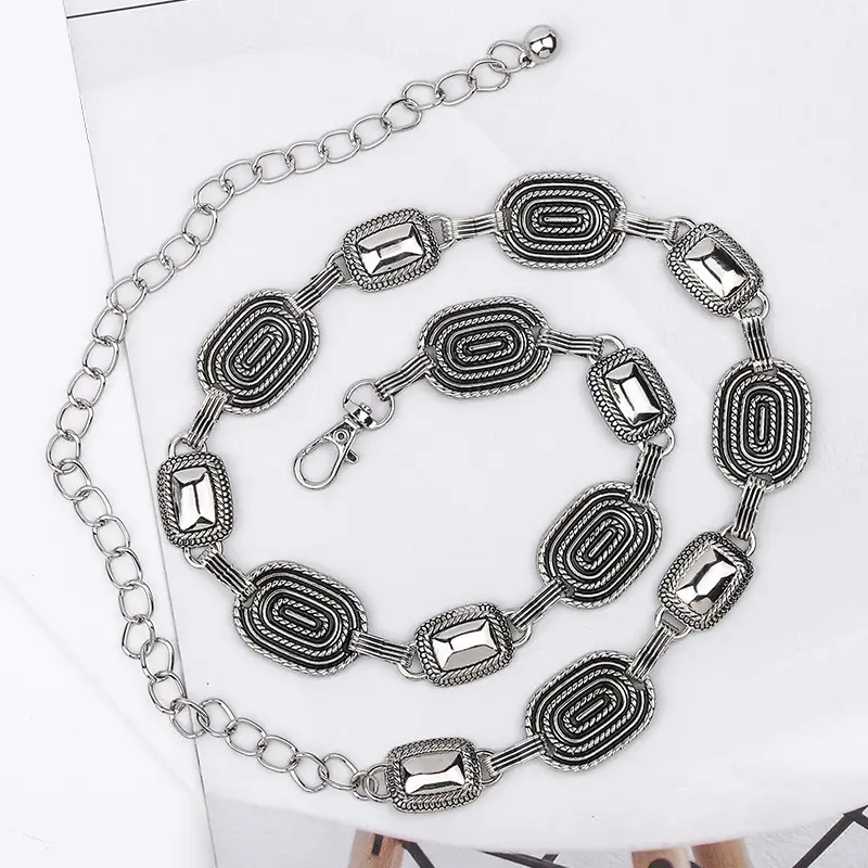 Women's Punk Metal Chain Necklace with Chain Strap - Image 3