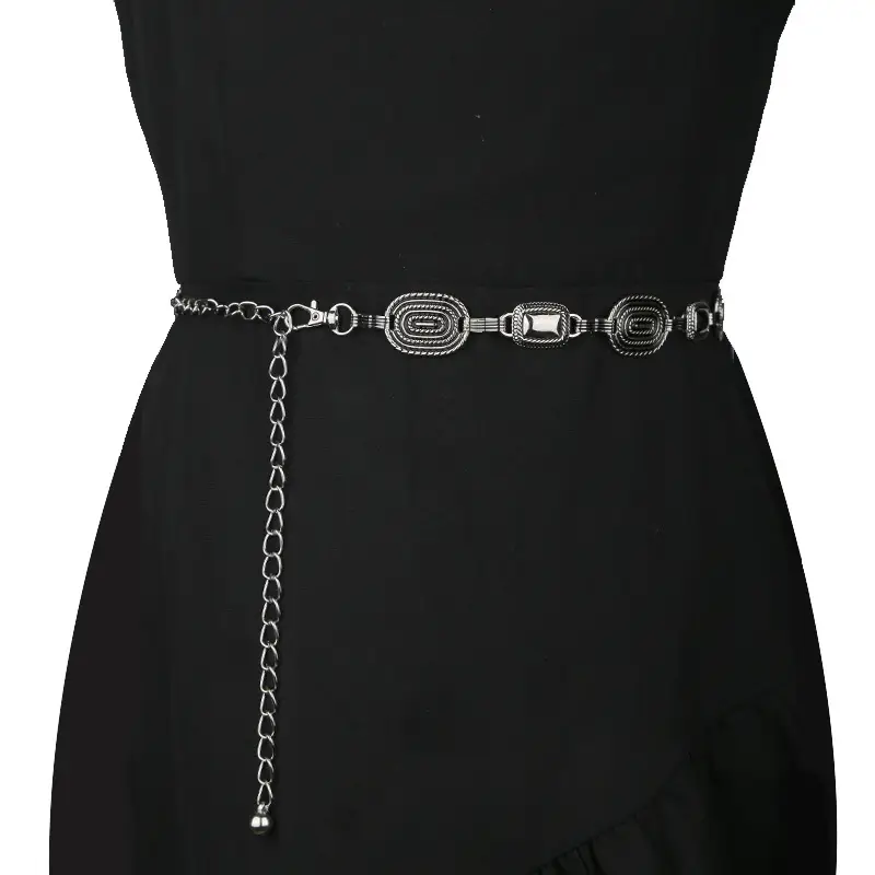 Women's Punk Metal Chain Necklace with Chain Strap - Image 5