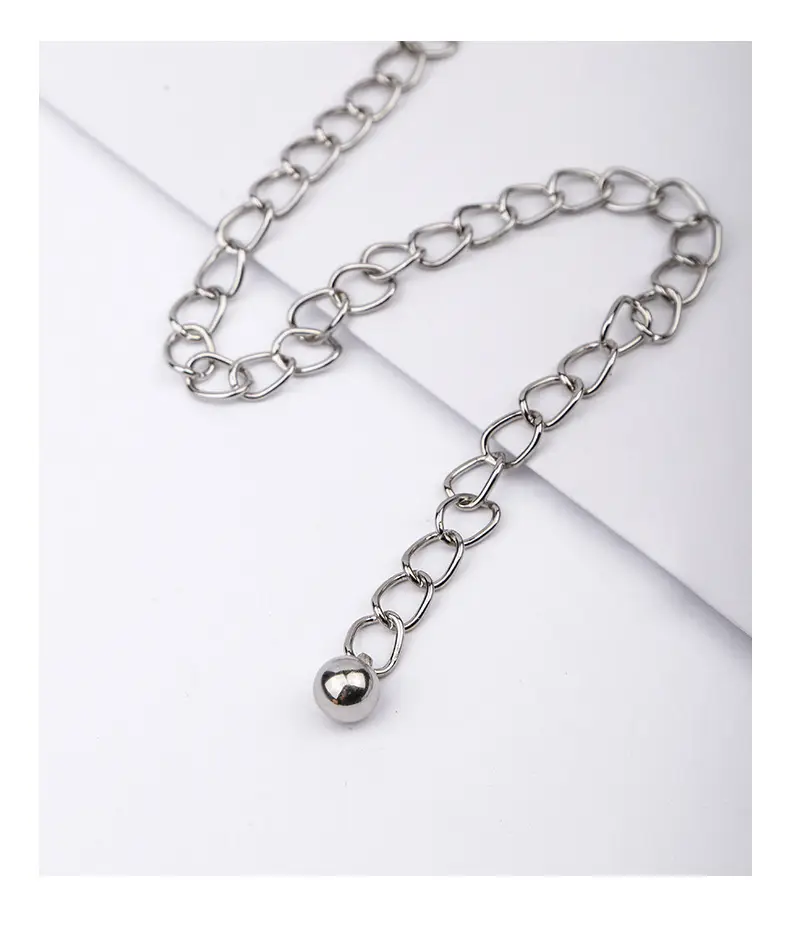 Women's Punk Metal Chain Necklace with Chain Strap β feature 7