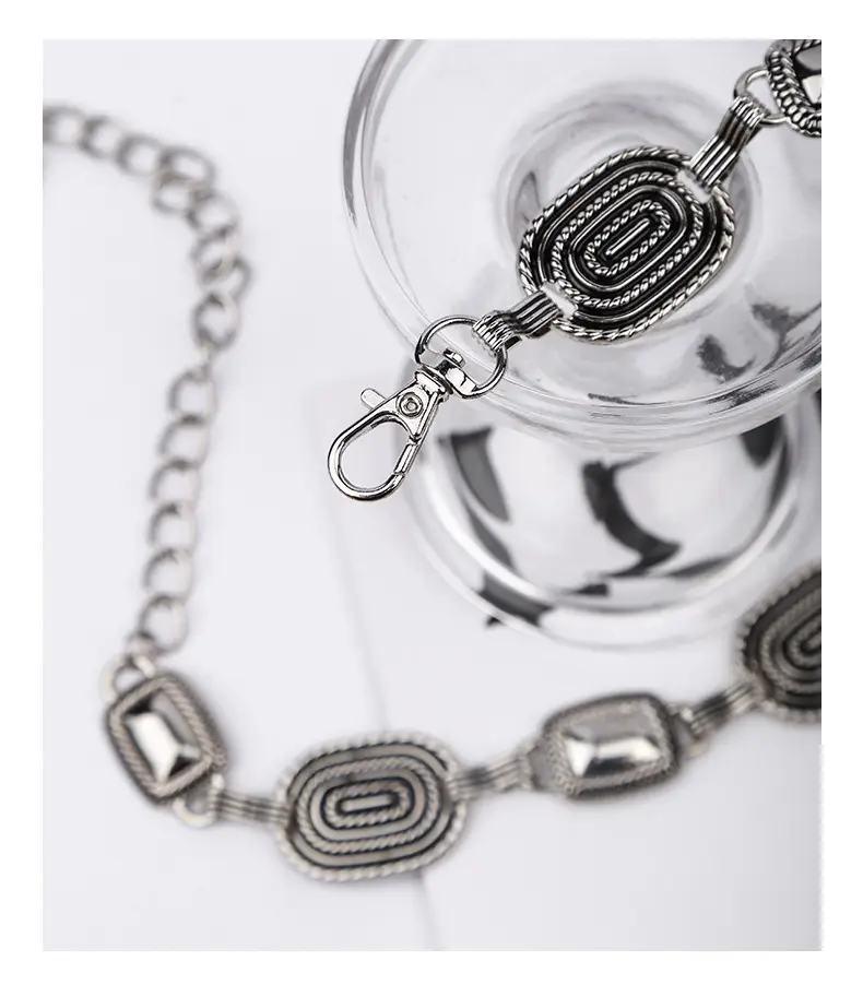 Women's Punk Metal Chain Necklace with Chain Strap β feature 8