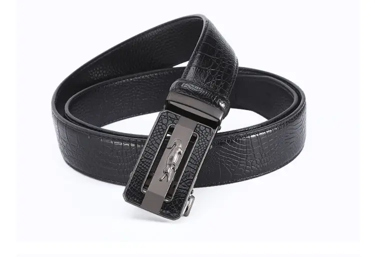 Men's Brown Crocodile Belt with Gold Buckle 2023 — feature 10