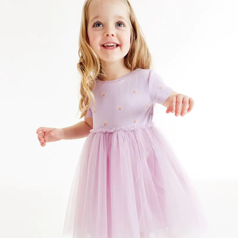 Little Maven Girls Pink Princess Dress Summer - Image 4