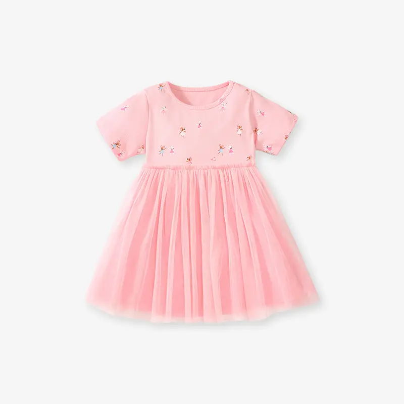 Little Maven Girls Pink Princess Dress Summer - Image 2