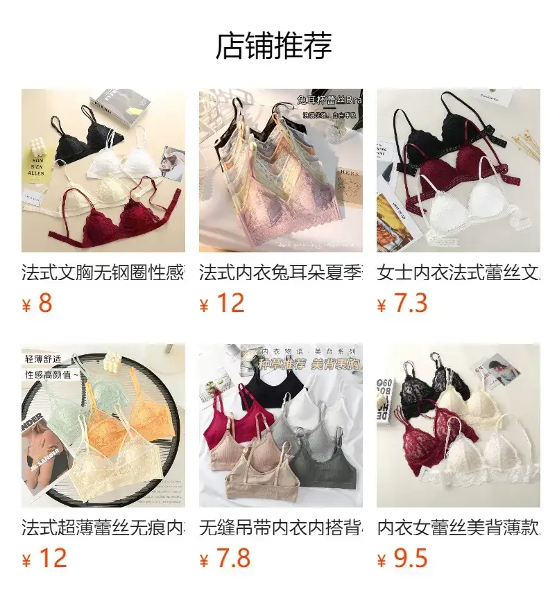 Wire-Free Lace Bra Big Breasts Show Small Push-Up — feature 1
