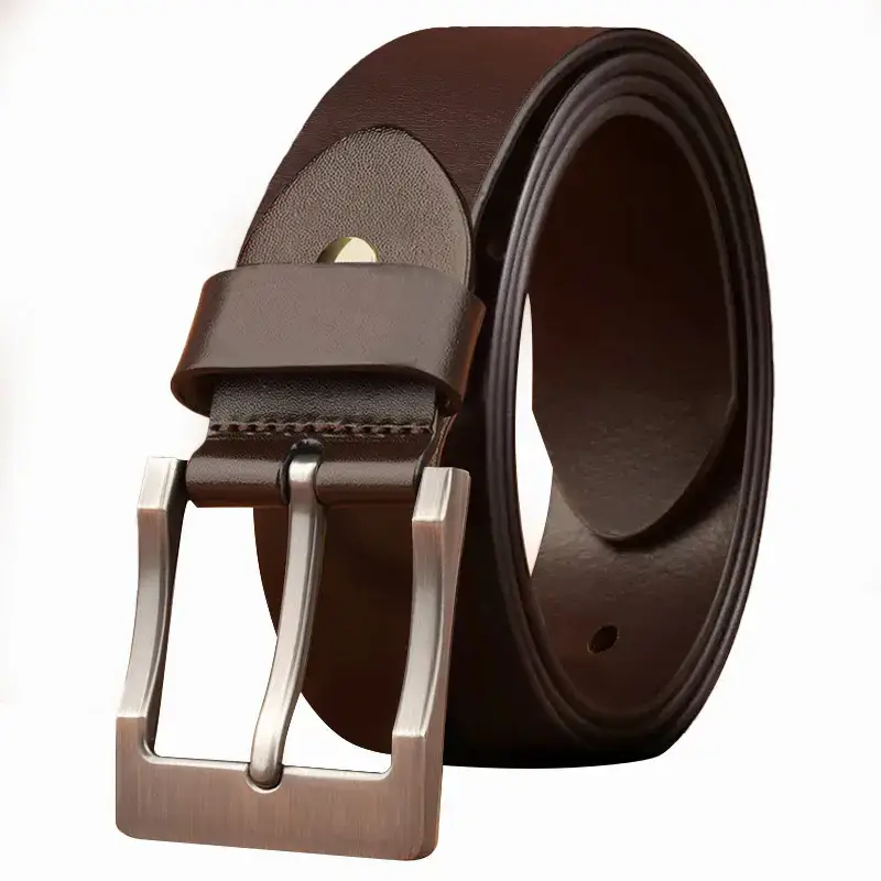 Retro Cowhide Belt Men's Pin Buckle Business Casual Belt - Image 7