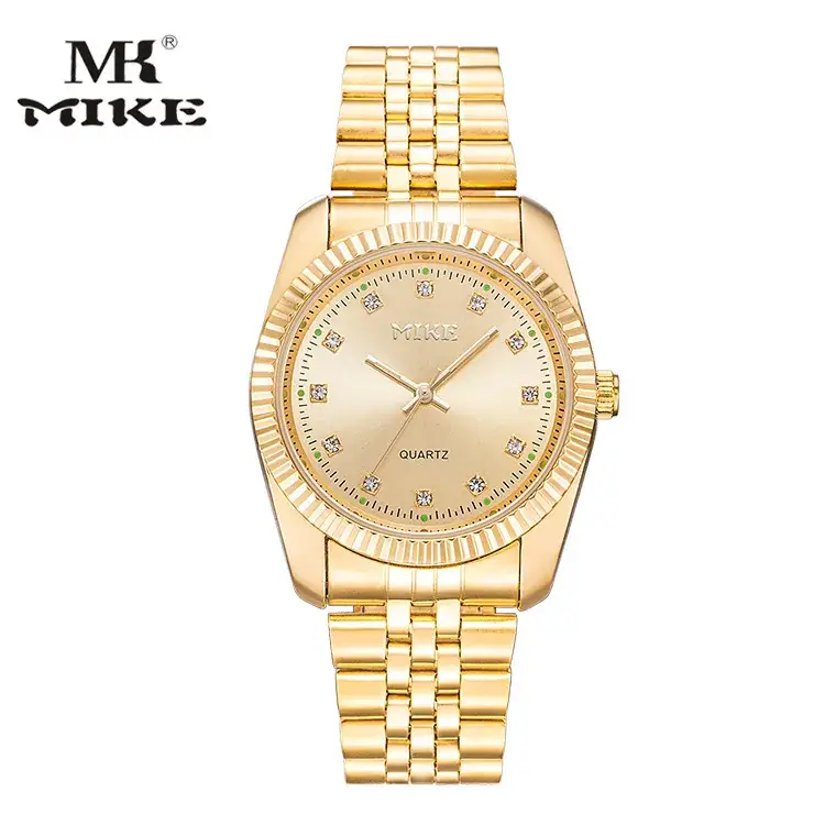 MK MIKE Gold Quartz Watch for Men Women Waterproof - Image 7