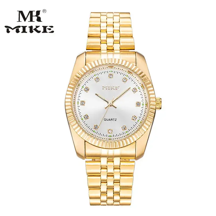 MK MIKE Gold Quartz Watch for Men Women Waterproof - Image 8