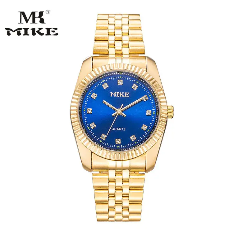 MK MIKE Gold Quartz Watch for Men Women Waterproof - Image 9