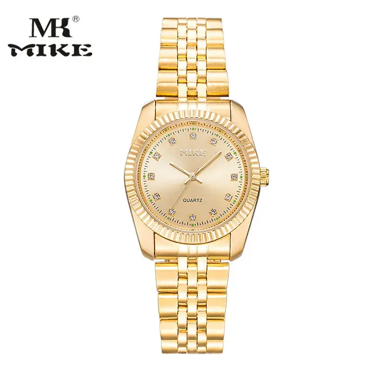 MK MIKE Gold Quartz Watch for Men Women Waterproof - Image 10