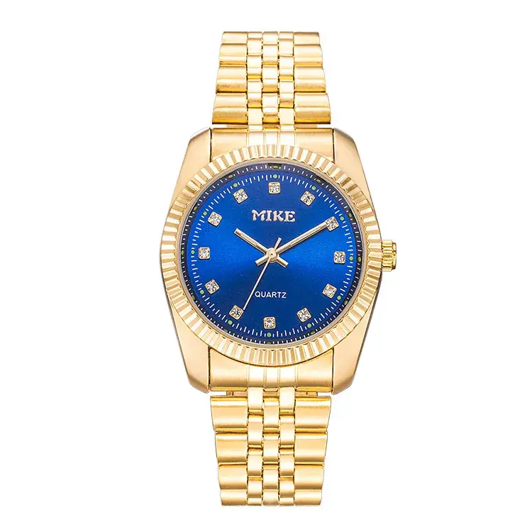MK MIKE Gold Quartz Watch for Men Women Waterproof - Image 5
