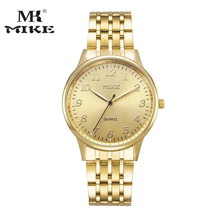 MK MIK E Gold Blue Dial Couple Watch - Image 9