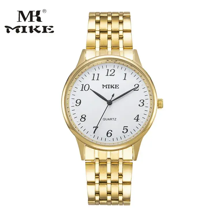 MK MIK E Gold Blue Dial Couple Watch - Image 10