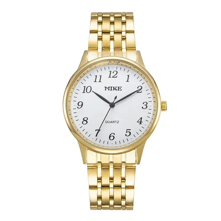 MK MIK E Gold Blue Dial Couple Watch - Image 2