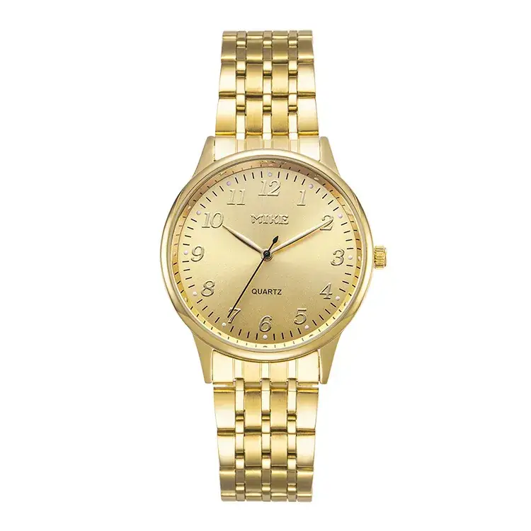 MK MIK E Gold Blue Dial Couple Watch - Image 5