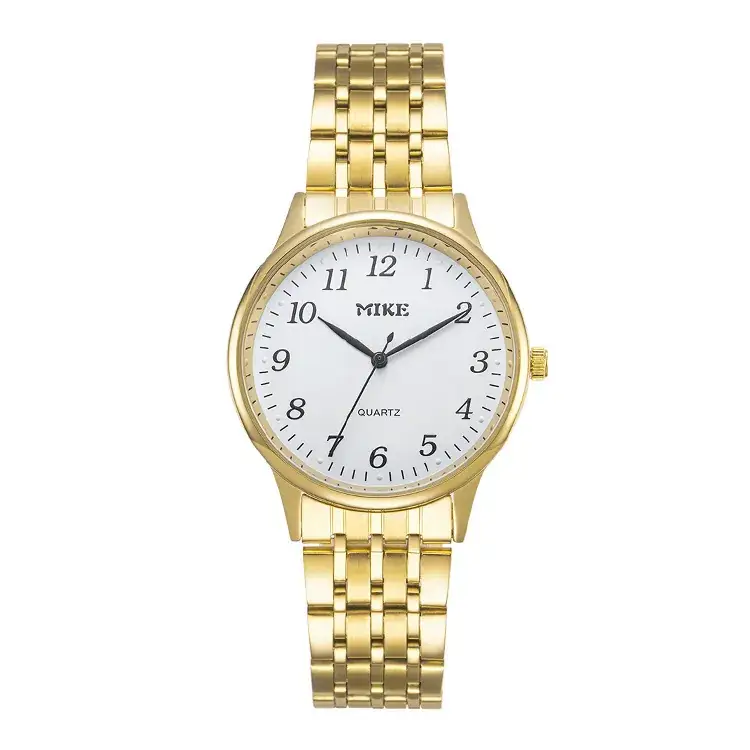 MK MIK E Gold Blue Dial Couple Watch - Image 6