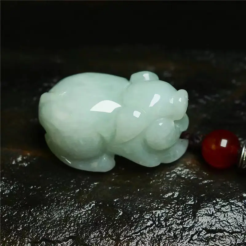 Guan Yu Jade Pendant Three-Dimensional Zodiac Pig - Image 5