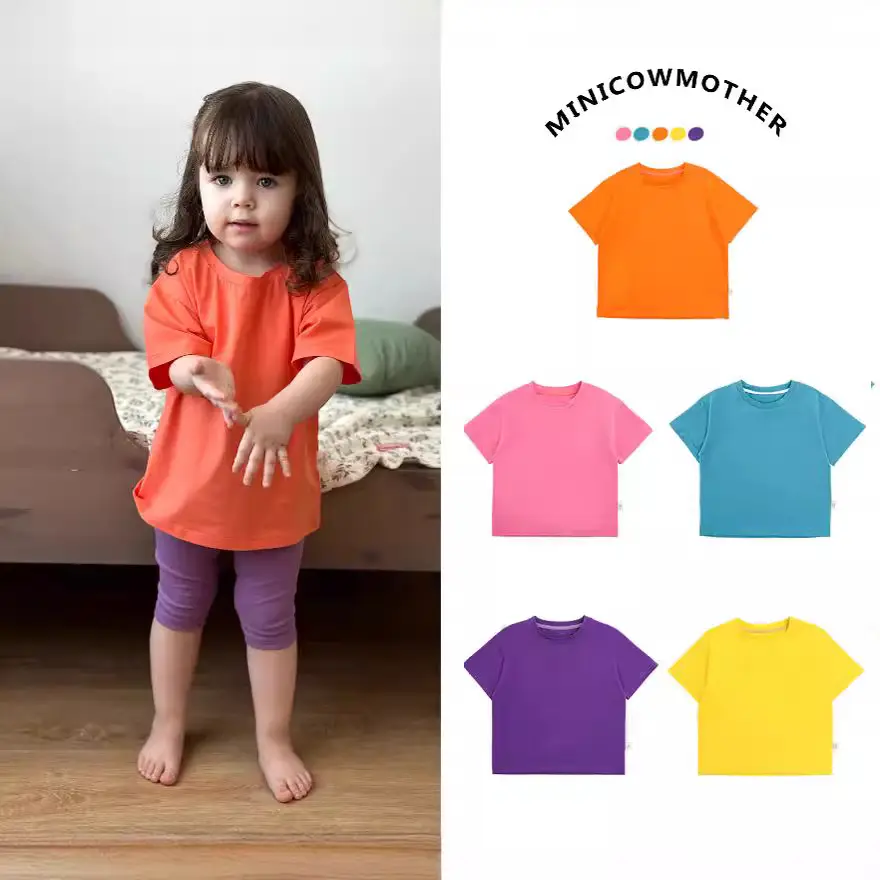 Baby Pure Cotton Summer T-Shirt Tops for Girls Boys - Image 6