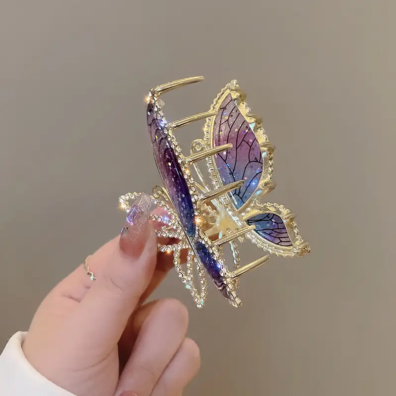 Crystal Butterfly Hair Clip for Women Summer High End - Image 5
