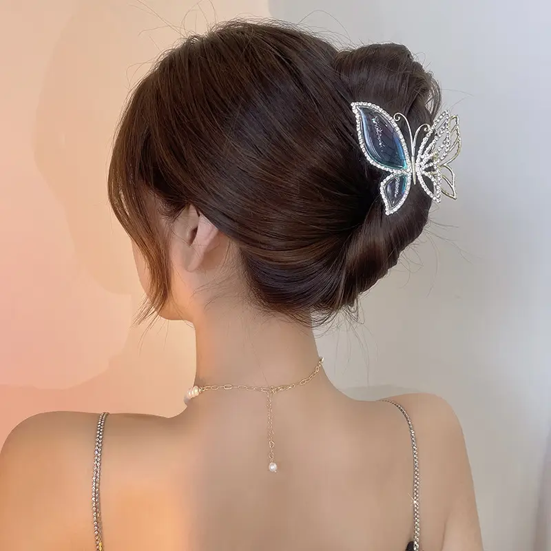 Crystal Butterfly Hair Clip for Women Summer High End — feature 5