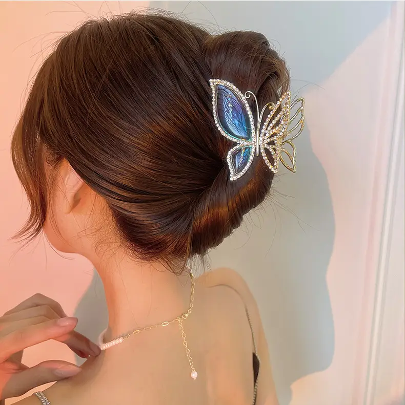 Crystal Butterfly Hair Clip for Women Summer High End — feature 6