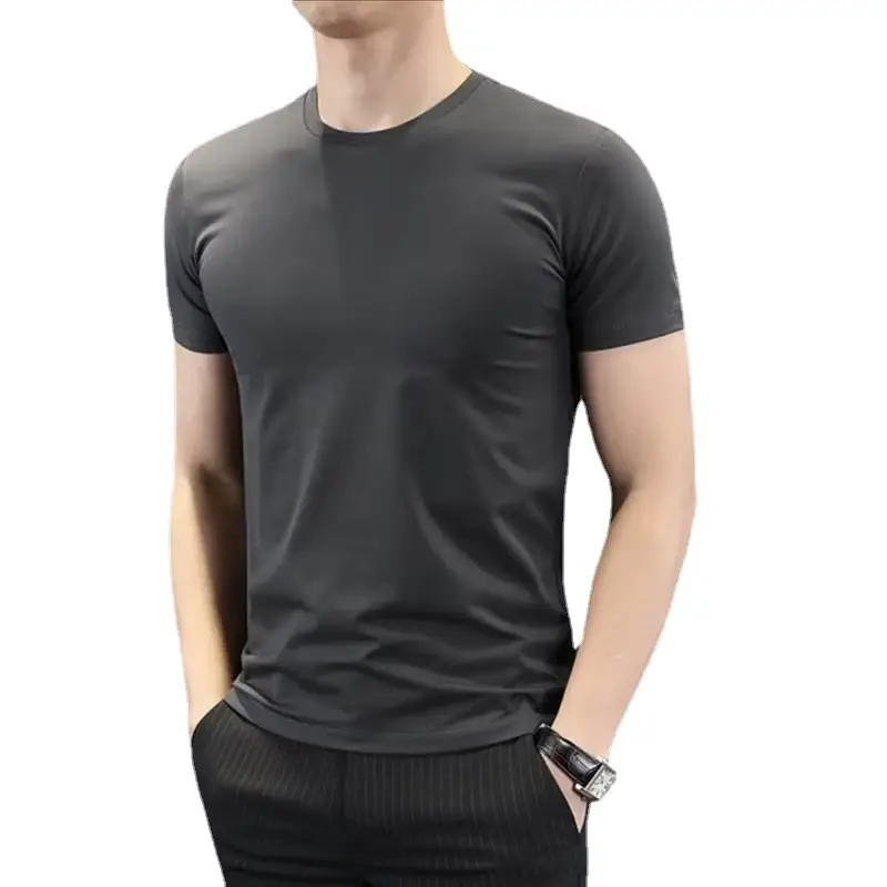 Men Navy Slim Fit T-Shirt 140g Polyester - Image 12