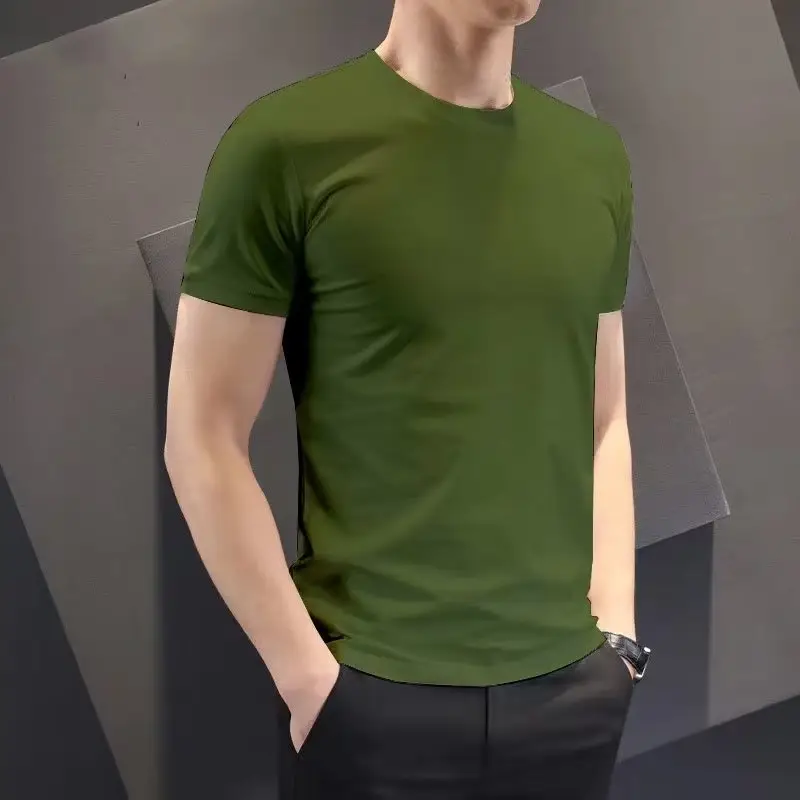 Men Navy Slim Fit T-Shirt 140g Polyester - Image 7