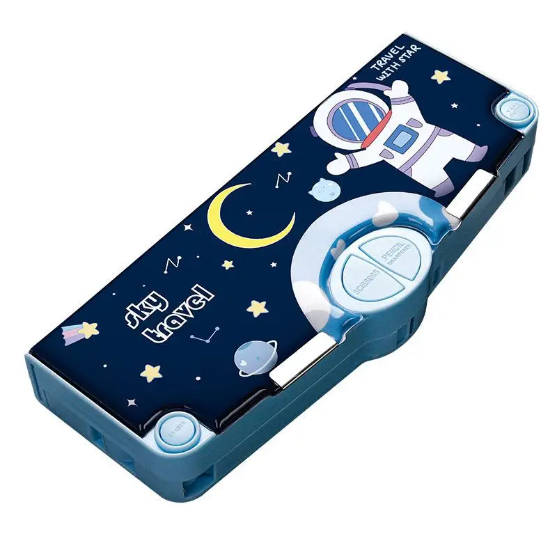 Multifunctional Stationery Men's Box Primary School Button Office Box Pencil Box Girls High-value ins Internet Celebrity Same Style - Image 24