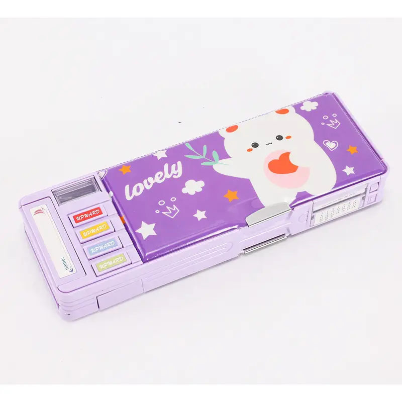 Multifunctional Stationery Men's Box Primary School Button Office Box Pencil Box Girls High-value ins Internet Celebrity Same Style - Image 16