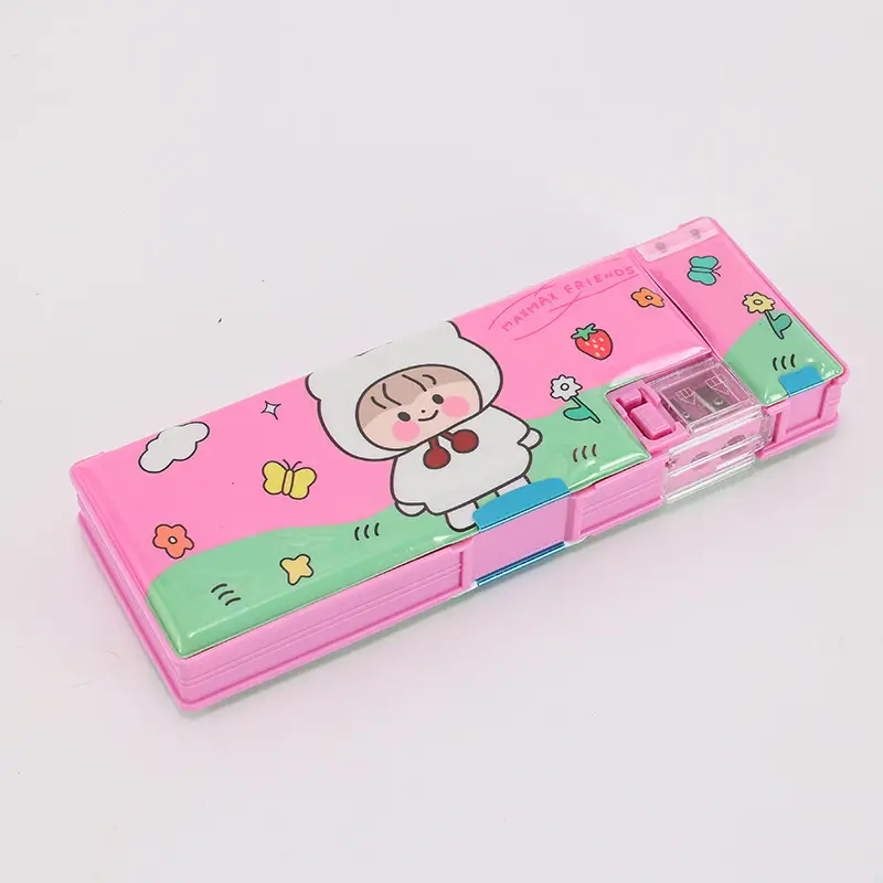 Multifunctional Stationery Men's Box Primary School Button Office Box Pencil Box Girls High-value ins Internet Celebrity Same Style - Image 17