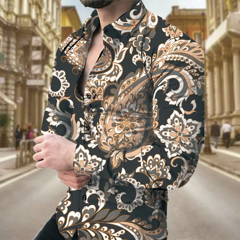 3D Printed Men's Pelis Pattern Shirt Plus Size 2026 - Image 8