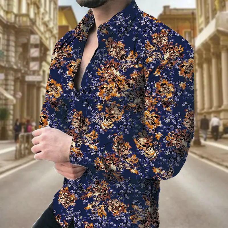 3D Printed Men's Pelis Pattern Shirt Plus Size 2026 - Image 3