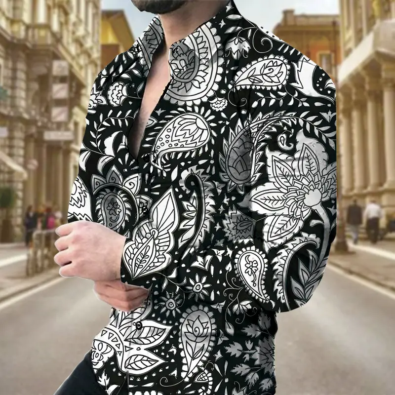 3D Printed Men's Pelis Pattern Shirt Plus Size 2026 - Image 5