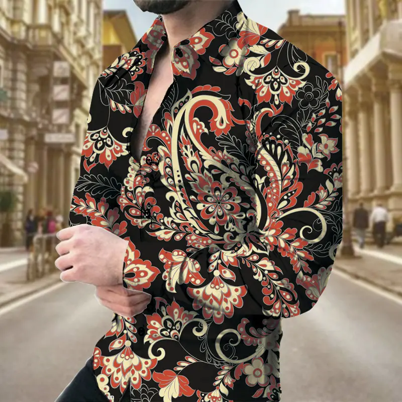 3D Printed Men's Pelis Pattern Shirt Plus Size 2026 - Image 9