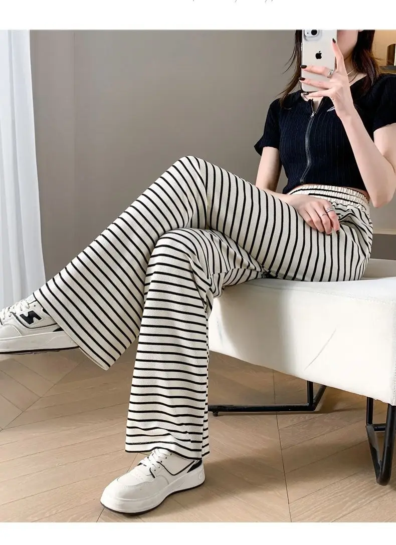 Women Zebra Striped Wide Leg Pants 2025 Spring Summer â feature 14
