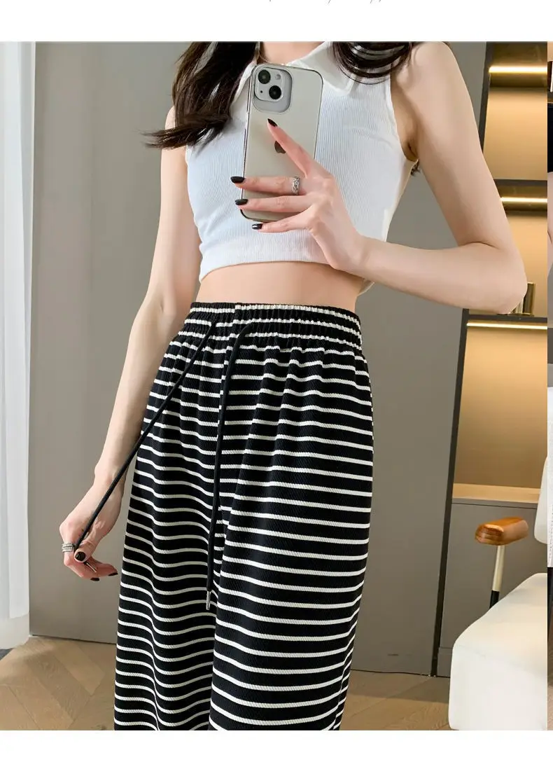 Women Zebra Striped Wide Leg Pants 2025 Spring Summer â feature 4