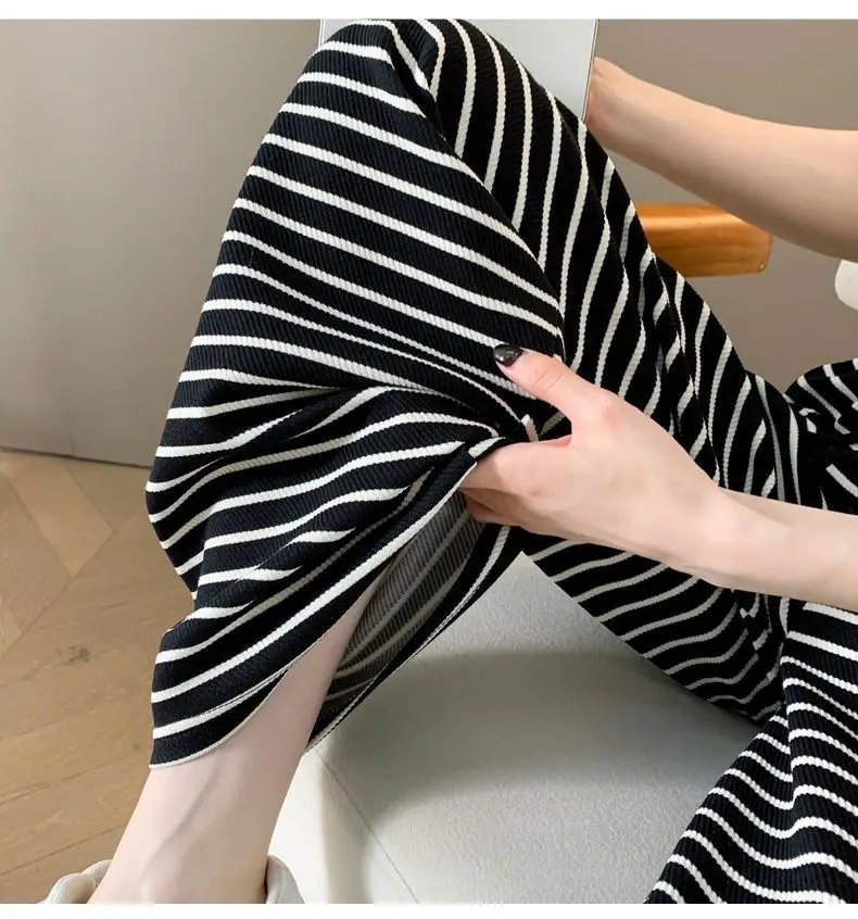 Women Zebra Striped Wide Leg Pants 2025 Spring Summer â feature 5