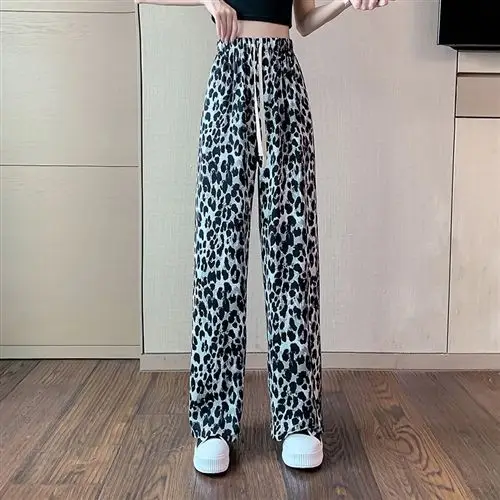 Women Zebra Striped Wide Leg Pants 2025 Spring Summer - Image 3