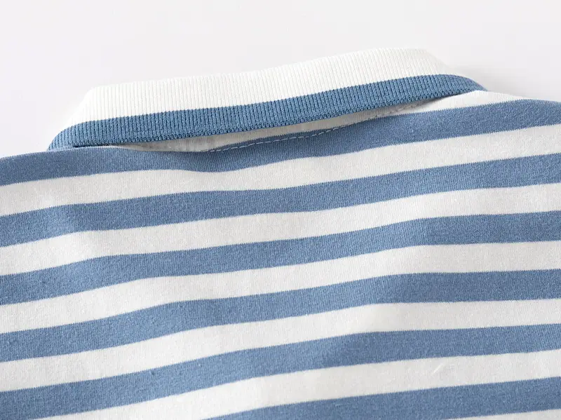 Boys Striped T-Shirt Blue White Polo Summer Dropshipping â feature 11